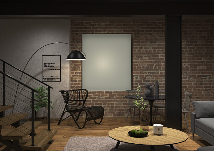 Rimini (Blackout), Grey & Optima Tide - Double Roller Blind - Image 7